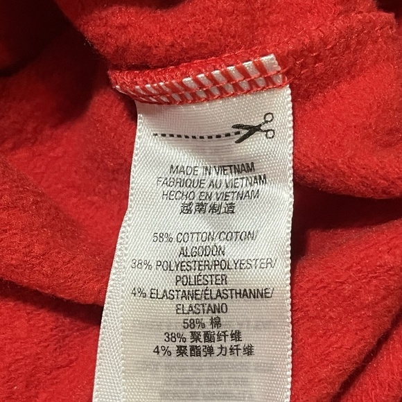 Juicy Couture Vintage Y2K Red Sparkle Glitter Bling Crest Shirt Top Womens - Picture 7 of 9